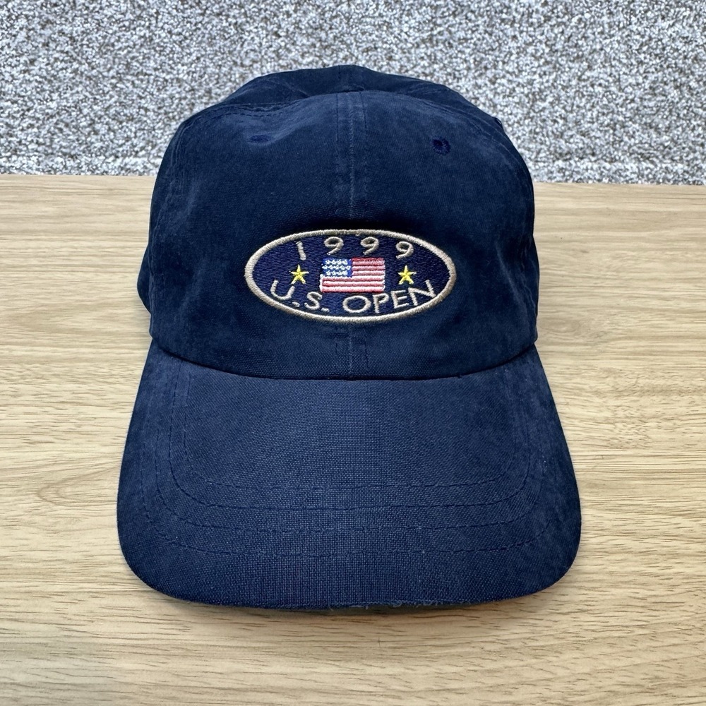 Vintage US Open Hat Cap Strap Back Pinehurst #2 Adjustable Golf Men's Dad 1999